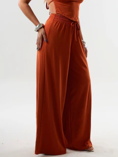 CA006 - Calça Pantalona - Telha