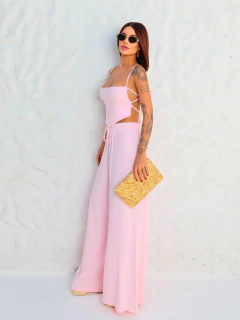 CA006 - Calça Pantalona - Rosa Candy - comprar online