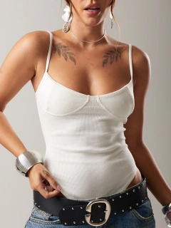 BO009 - Body Meia Taça - Off-white - comprar online