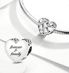Charm corazon forever family - comprar online