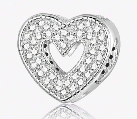 Charm corazon brillo - comprar online