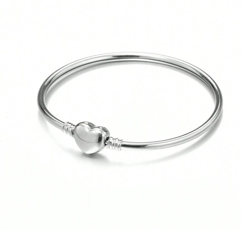 pulsera base rigida corazon