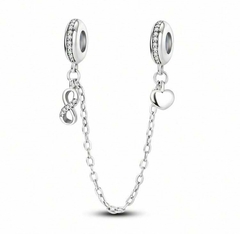 Charm doble infinito-corazon