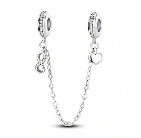 Charm doble infinito-corazon