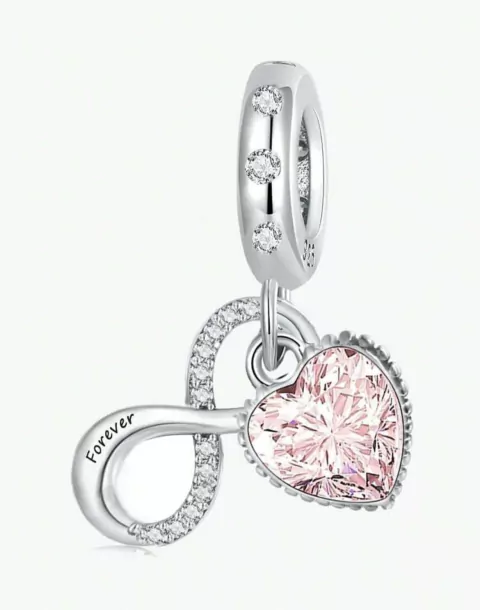Charm infinito rosa