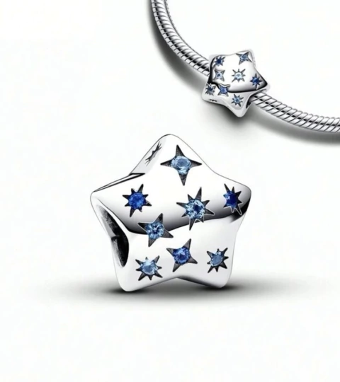 Charm estrella azul