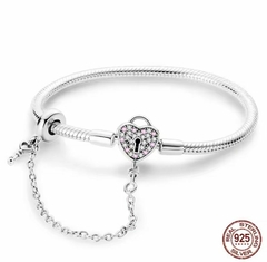 Pulsera base con charm y cadena