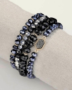 set pulseras x4 - Joyas Yaffa