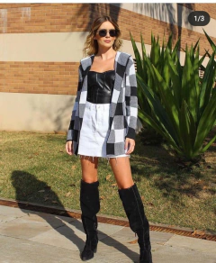 Cardigan Xadrez
