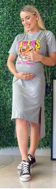 VESTIDO MIDI TIGERS - Ella Deluxe
