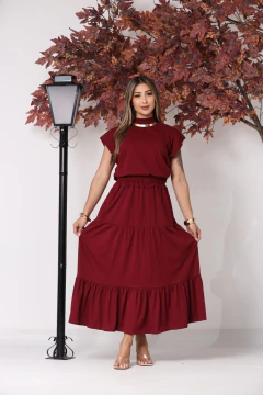 Imagem do Conjunto de Saia Boho + Blusa Nina