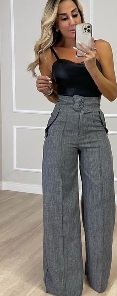 Calça wide mescla