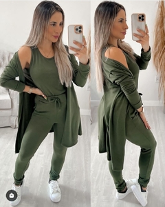 Trijunto Maria , cardigã, regata + kimono