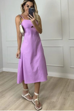 Vestido linho Buzios