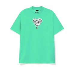 Remera con cuello HB verde agua