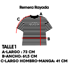 Remera Oversize Rayada-Hell - weird