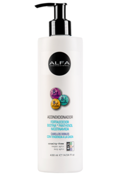 Acondicionador - Cabellos débiles con tendencia a la CAIDA, Hidratante Fortalecedor con BIOTINA, PHANTENOL Y NICOTINAMIDA x 430 ml