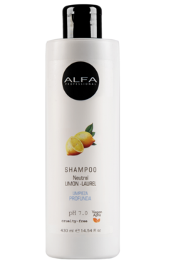 Shampoo NEUTRAL de LIMPIEZA PROFUNDA con Laurel y Limon x 430 ml