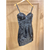Vestido Lisi Couro Croco