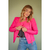 Jaqueta Samara Couro Pink - comprar online