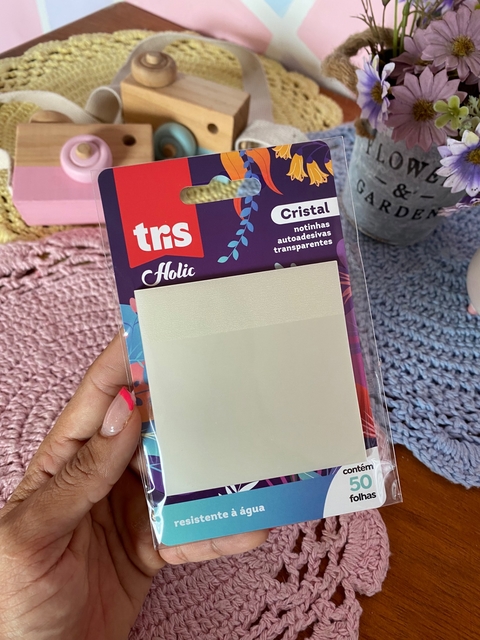 Notas destacáveis transparente TRIS