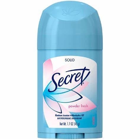 Desodorante Secret sólido em barra