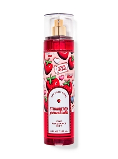 strawberry pound cake - body splash - bath and body works e - comprar online