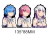 Sticker 3D Re: Zero Ram, Rem y Emilia - comprar online