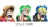 Sticker 3D One Piece Luffy, Zoro y Sanji - comprar online