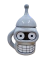 Taza / Tazón Futurama Bender con Tapa - comprar online