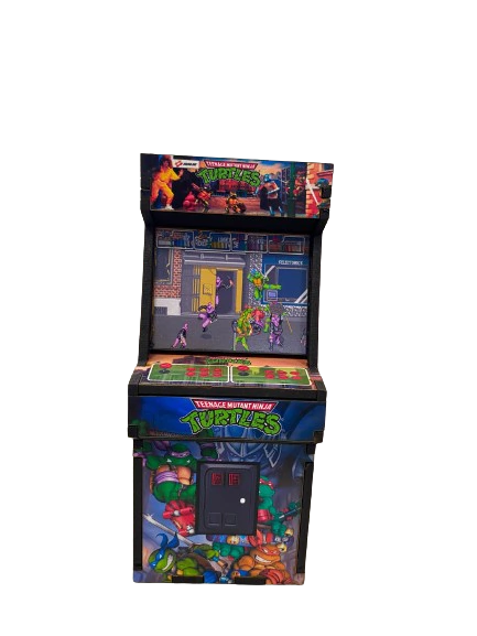 Monedero / Alcancia de Madera Arcade Las Tortugas Ninjas