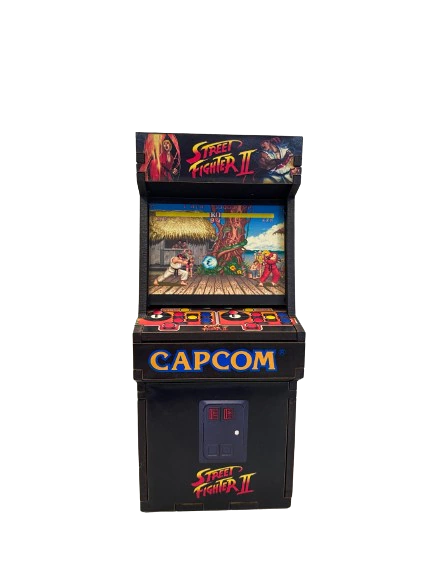 Monedero / Alcancia de Madera Arcade Street Fighter 2