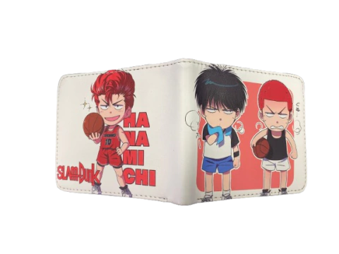 Billetera de Cuerina Slam Dunk Sakuragi y Rukawa