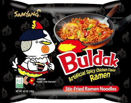 Ramen / Fideos Instantáneos Pack Buldak Sabor Pollo Picante 140g
