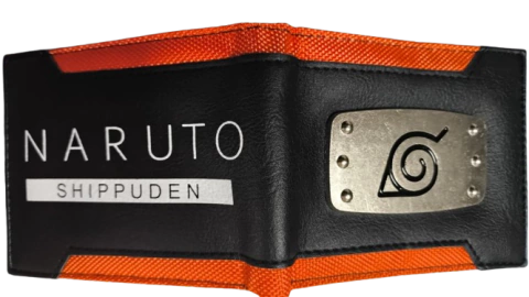 Billetera de Cuerina Naruto Bandana con Metalizado - comprar online