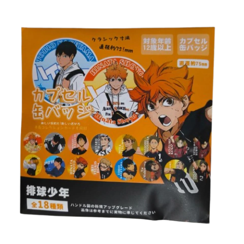 Pin Sorpresa Haikyu + Tarjeta del Personaje - comprar online