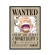 Cuadro Enmarcado One Piece Wanted Luffy 30x40cm