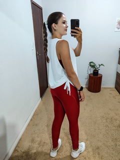 Blusa puxador Regina Branca - loja online