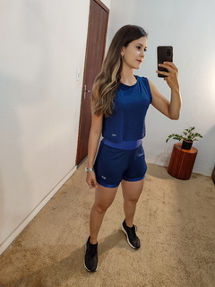 Cropped Amanda azul - loja online