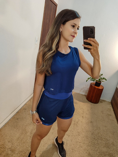 Cropped Amanda azul - RELIC FITWEAR