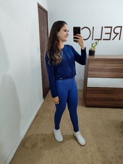 Jaquetinha térmica azul marinho DRY-FIT - loja online