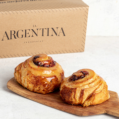 Roll de frambuesa con semillas