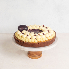 Tarta de Yogurt y Choco Blanco con frambuesa