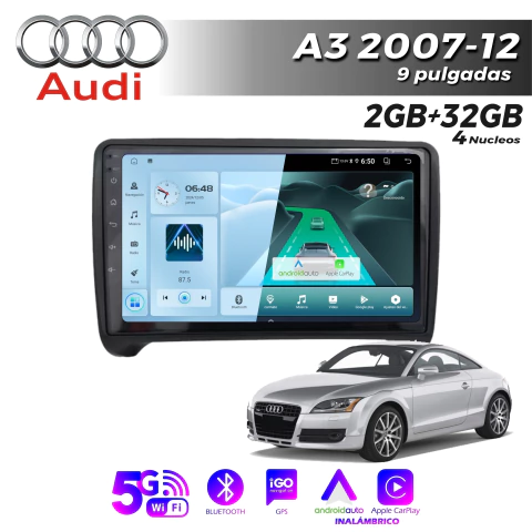Multimedia Android 9" 2GB/32GB IPS - AUDI TT 2007-14 - comprar online