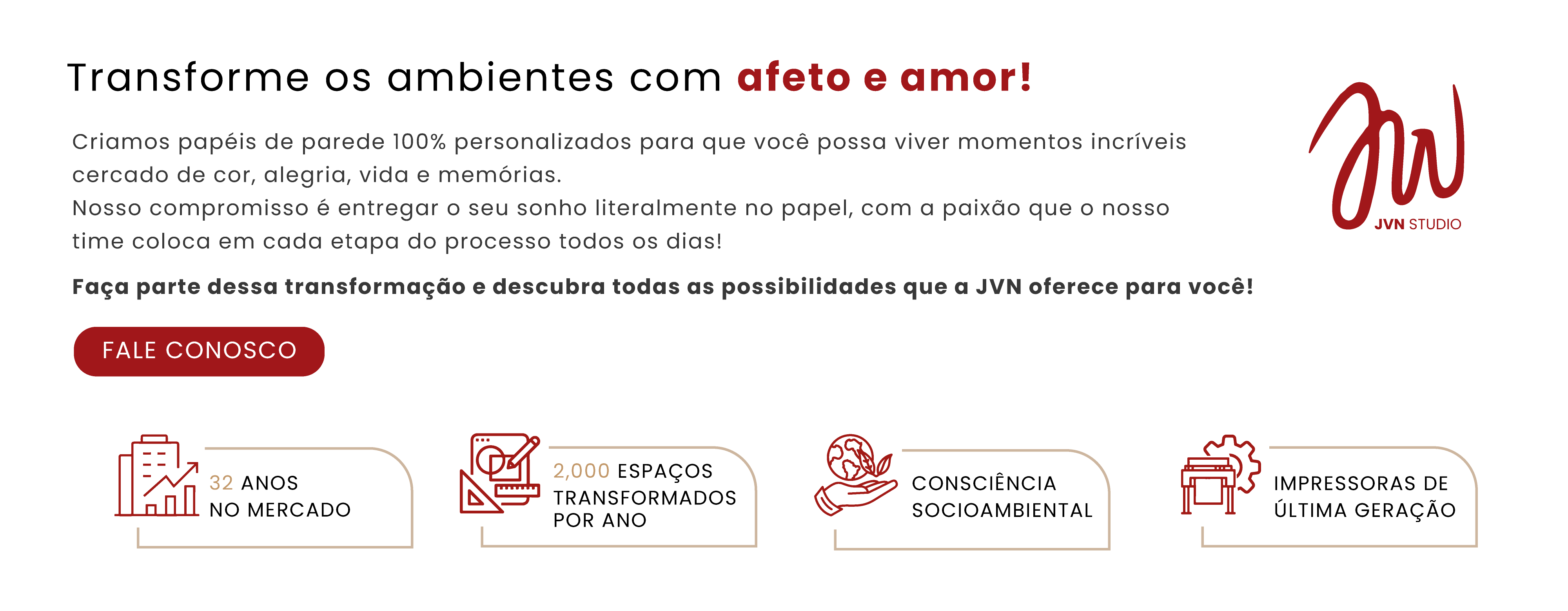 Banner de JVN Studio | Papel de Parede Personalizado 