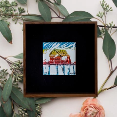 SÉRIE FAUNARIO - AZULEJO DECORATIVO - PALAFITAS