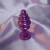 Plug Anal Metal Lilás Espiral com Joia P na internet