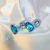 Plug Anal Metal Heart Cromado Médio Azul - Pimenta com Baunilha