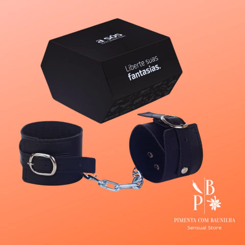 Algema em Couro Sintético com Corrente