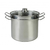 OLLA COLAPASTA + VAPORIERA 8 L. ACERO INOX. T/FONDO AXEN